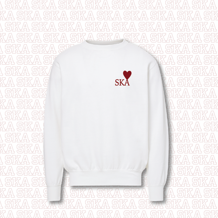 SKA Lev Crewneck in White
