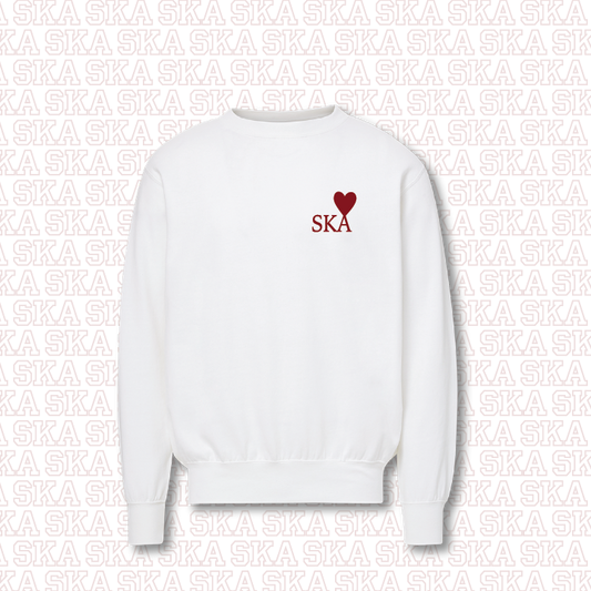 SKA Lev Crewneck in White