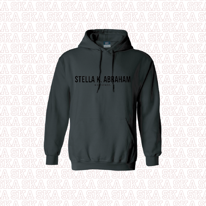 SKA Tone-on-Tone Black Hoodie